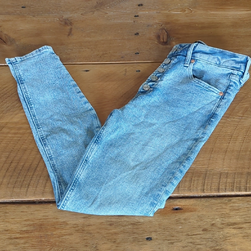 🪞 GAP Blue High Rise Jeans Classic Denim Size 8/29R